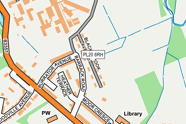 PL20 6RH map - OS OpenMap – Local (Ordnance Survey)