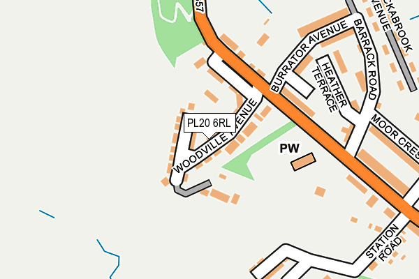 PL20 6RL map - OS OpenMap – Local (Ordnance Survey)