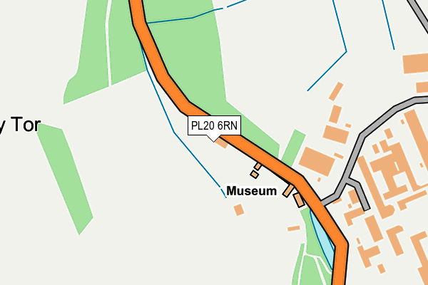 PL20 6RN map - OS OpenMap – Local (Ordnance Survey)