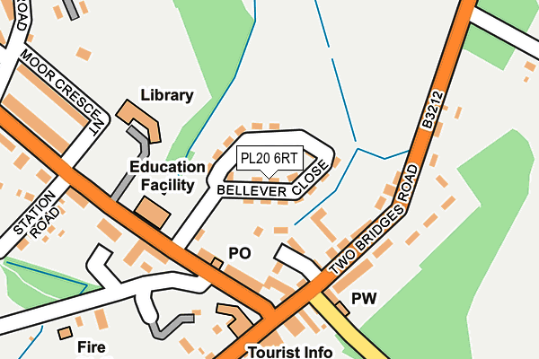 PL20 6RT map - OS OpenMap – Local (Ordnance Survey)