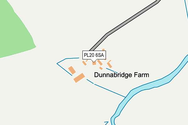 PL20 6SA map - OS OpenMap – Local (Ordnance Survey)