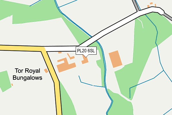 PL20 6SL map - OS OpenMap – Local (Ordnance Survey)