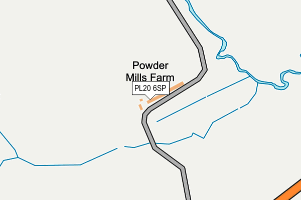 PL20 6SP map - OS OpenMap – Local (Ordnance Survey)