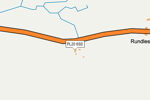 PL20 6SS map - OS OpenMap – Local (Ordnance Survey)