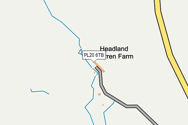 PL20 6TB map - OS OpenMap – Local (Ordnance Survey)