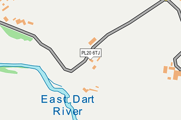 PL20 6TJ map - OS OpenMap – Local (Ordnance Survey)