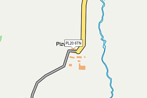 PL20 6TN map - OS OpenMap – Local (Ordnance Survey)