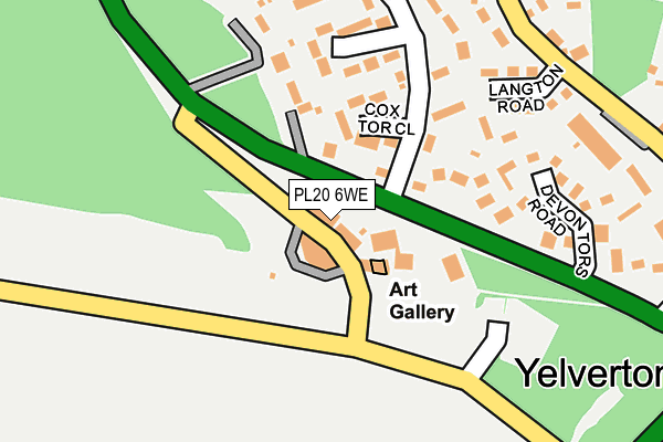 PL20 6WE map - OS OpenMap – Local (Ordnance Survey)