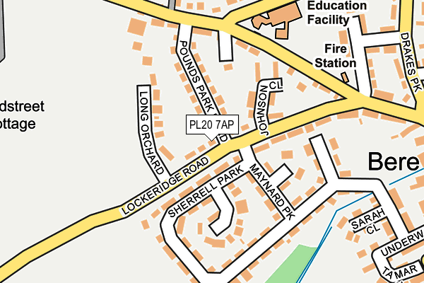 PL20 7AP map - OS OpenMap – Local (Ordnance Survey)