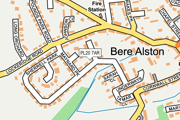 PL20 7AR map - OS OpenMap – Local (Ordnance Survey)