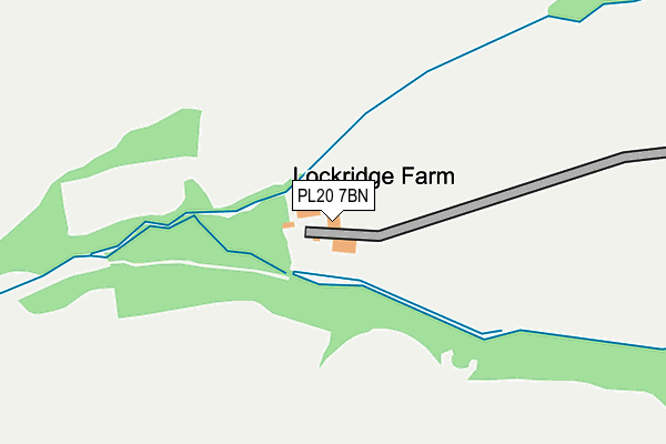 PL20 7BN map - OS OpenMap – Local (Ordnance Survey)