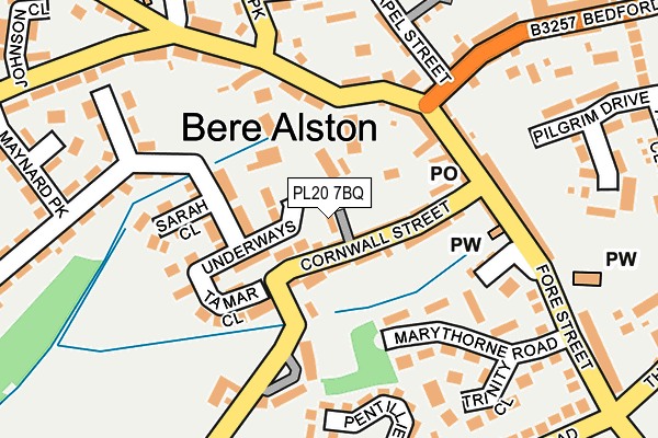 PL20 7BQ map - OS OpenMap – Local (Ordnance Survey)