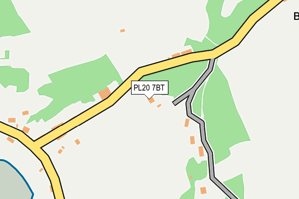 PL20 7BT map - OS OpenMap – Local (Ordnance Survey)