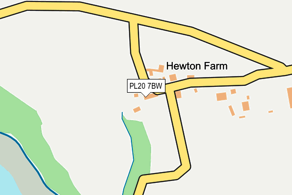 PL20 7BW map - OS OpenMap – Local (Ordnance Survey)