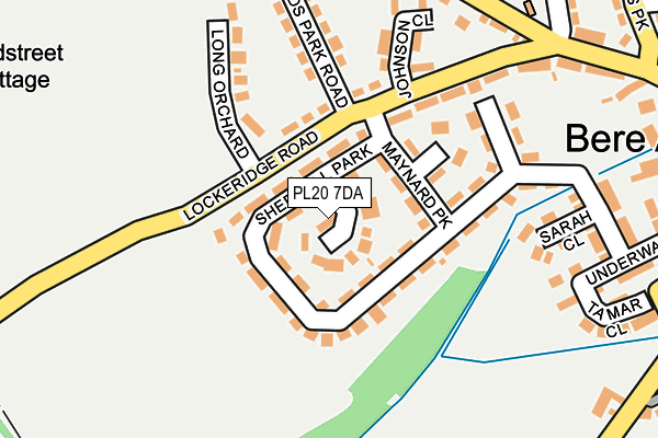 PL20 7DA map - OS OpenMap – Local (Ordnance Survey)