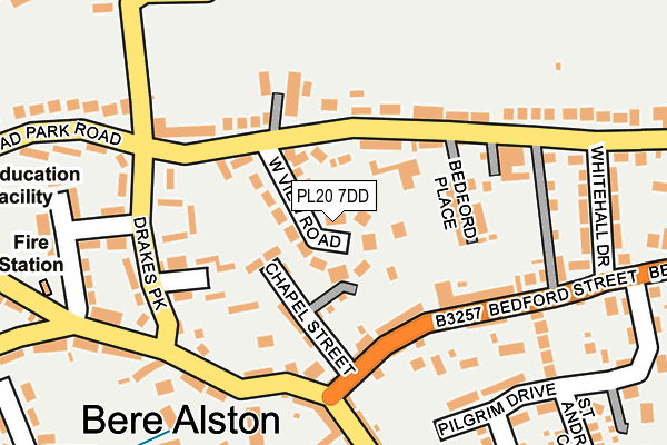 PL20 7DD map - OS OpenMap – Local (Ordnance Survey)