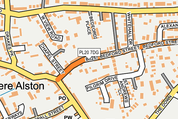 PL20 7DG map - OS OpenMap – Local (Ordnance Survey)