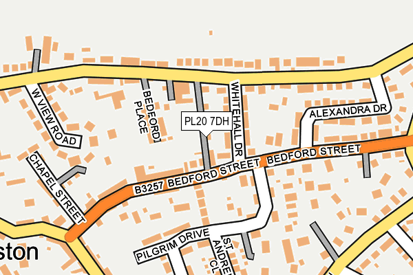PL20 7DH map - OS OpenMap – Local (Ordnance Survey)