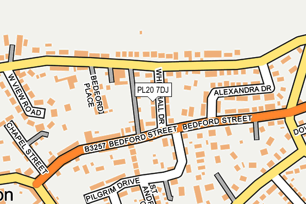 PL20 7DJ map - OS OpenMap – Local (Ordnance Survey)