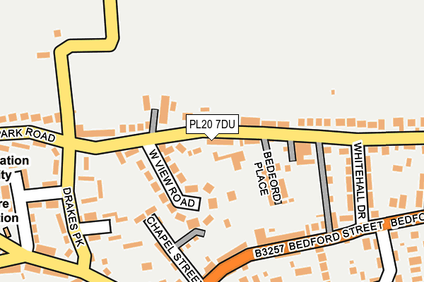 PL20 7DU map - OS OpenMap – Local (Ordnance Survey)