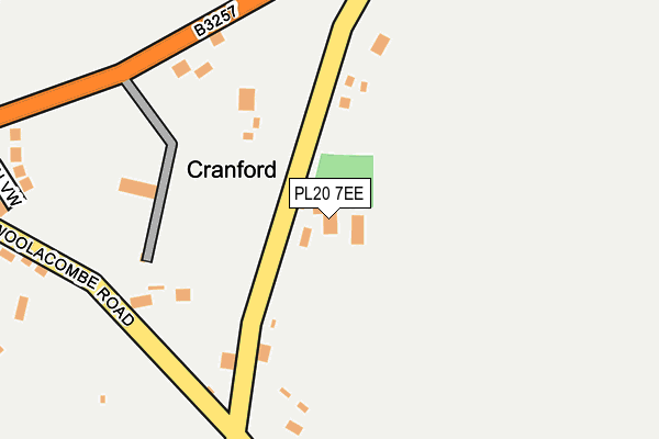 PL20 7EE map - OS OpenMap – Local (Ordnance Survey)