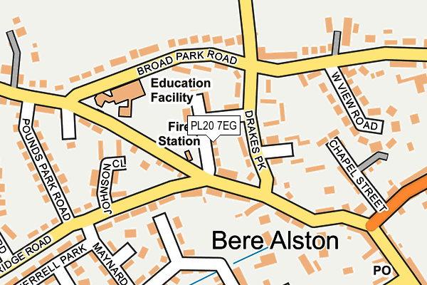 PL20 7EG map - OS OpenMap – Local (Ordnance Survey)