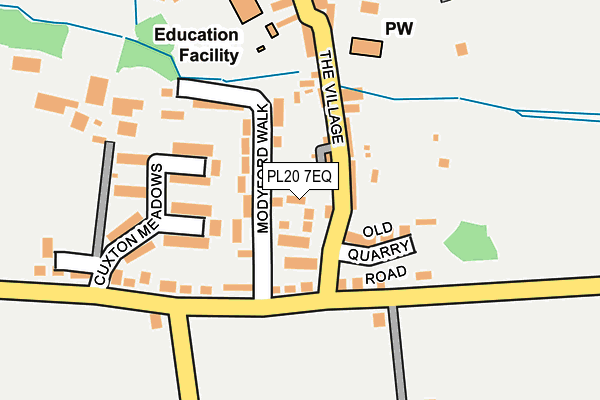 PL20 7EQ map - OS OpenMap – Local (Ordnance Survey)