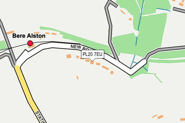 PL20 7EU map - OS OpenMap – Local (Ordnance Survey)