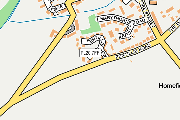 PL20 7FF map - OS OpenMap – Local (Ordnance Survey)