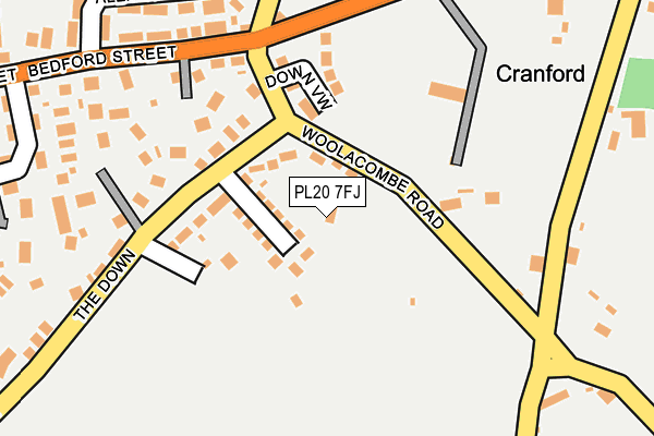 PL20 7FJ map - OS OpenMap – Local (Ordnance Survey)