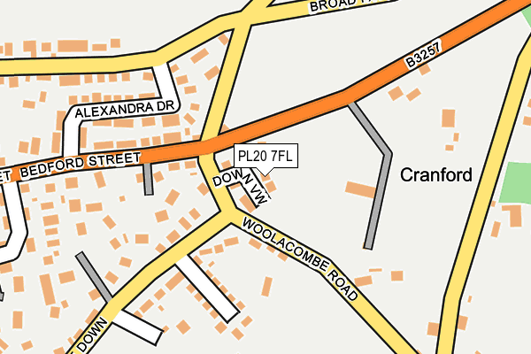 PL20 7FL map - OS OpenMap – Local (Ordnance Survey)