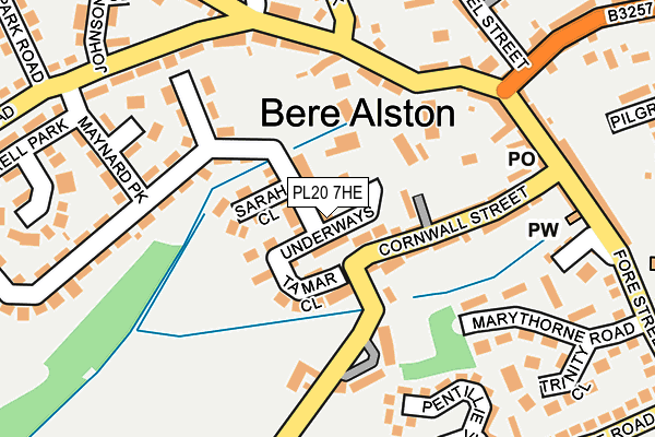 PL20 7HE map - OS OpenMap – Local (Ordnance Survey)