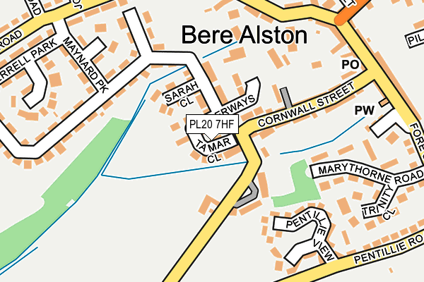 PL20 7HF map - OS OpenMap – Local (Ordnance Survey)