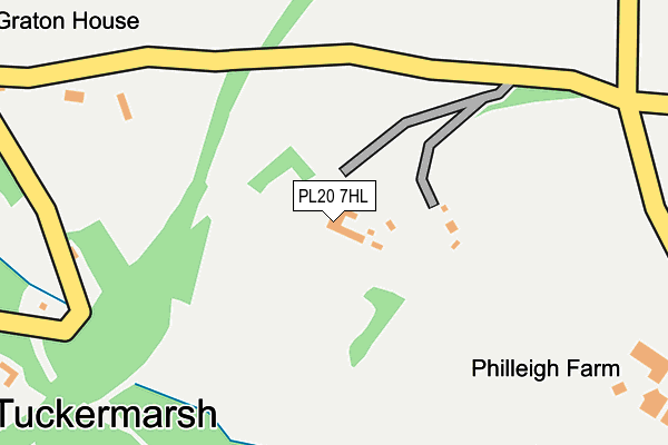 PL20 7HL map - OS OpenMap – Local (Ordnance Survey)