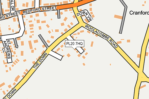 PL20 7HQ map - OS OpenMap – Local (Ordnance Survey)