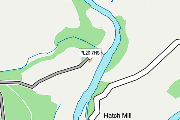 PL20 7HS map - OS OpenMap – Local (Ordnance Survey)