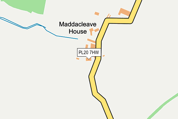 PL20 7HW map - OS OpenMap – Local (Ordnance Survey)