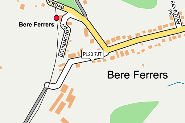 PL20 7JT map - OS OpenMap – Local (Ordnance Survey)