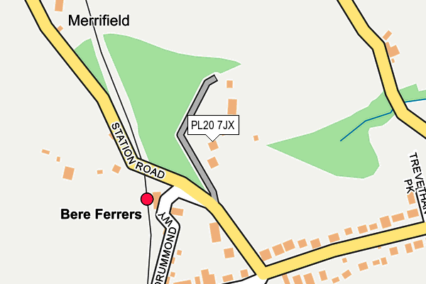 PL20 7JX map - OS OpenMap – Local (Ordnance Survey)