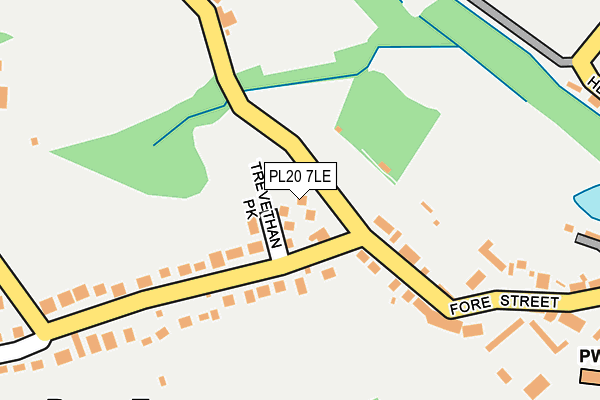 PL20 7LE map - OS OpenMap – Local (Ordnance Survey)