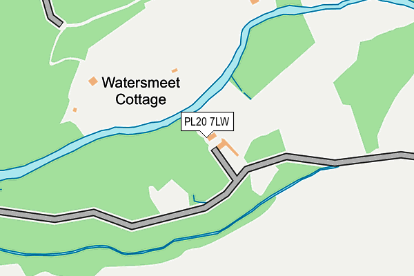 PL20 7LW map - OS OpenMap – Local (Ordnance Survey)