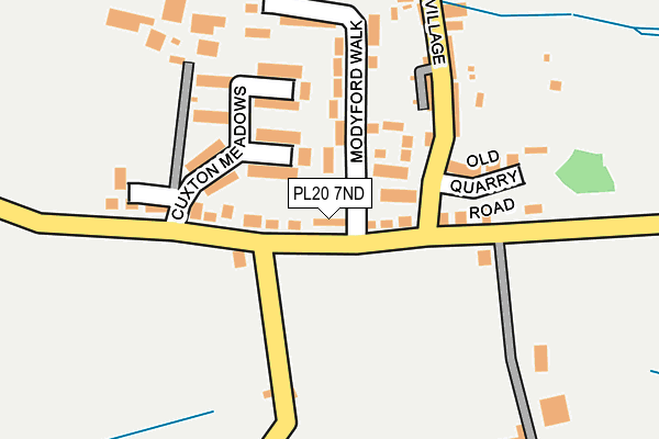 PL20 7ND map - OS OpenMap – Local (Ordnance Survey)