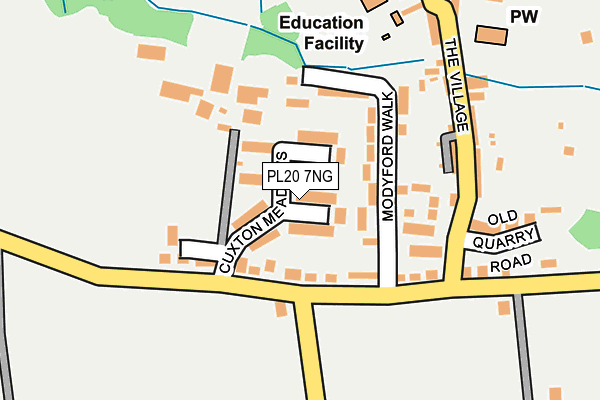 PL20 7NG map - OS OpenMap – Local (Ordnance Survey)