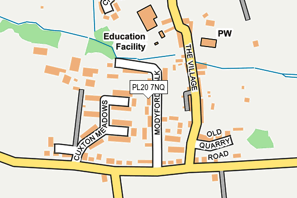 PL20 7NQ map - OS OpenMap – Local (Ordnance Survey)