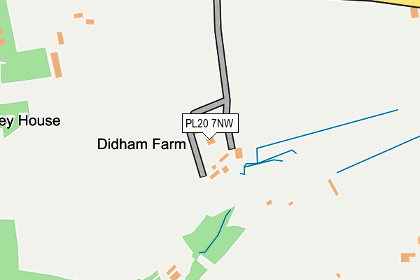 PL20 7NW map - OS OpenMap – Local (Ordnance Survey)