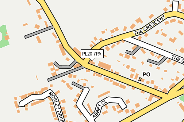 PL20 7PA map - OS OpenMap – Local (Ordnance Survey)