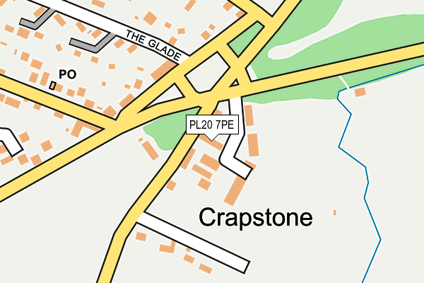 PL20 7PE map - OS OpenMap – Local (Ordnance Survey)