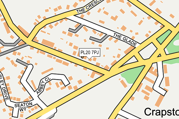 PL20 7PJ map - OS OpenMap – Local (Ordnance Survey)