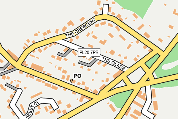 PL20 7PR map - OS OpenMap – Local (Ordnance Survey)