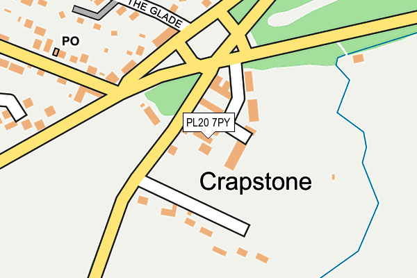 PL20 7PY map - OS OpenMap – Local (Ordnance Survey)